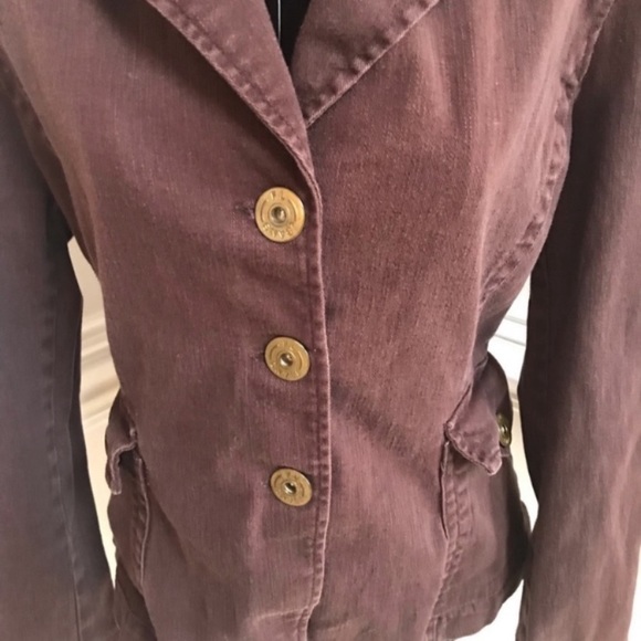 F. L. Jeans Button Front Jacket Size L - Picture 4 of 8
